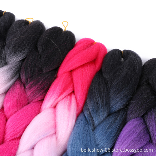 Hot sell synthetic pre stretch crochet jumbo hair braid synthetic jumbo braiding hair
